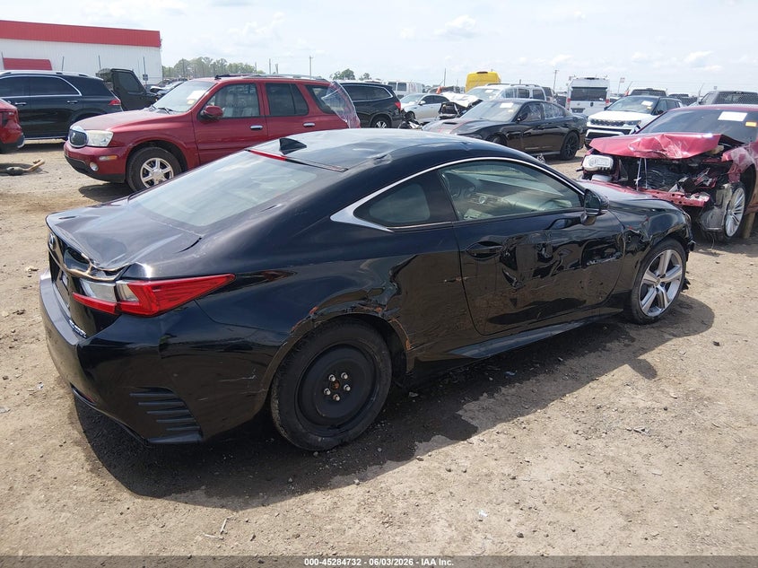 2016 Lexus Rc VIN JTHHA5BC0G5002380 IAAI salvage auction — FRONT & REAR, Clear (Arkansas), sold $5,275 on 2026-07-22 (photo 4)