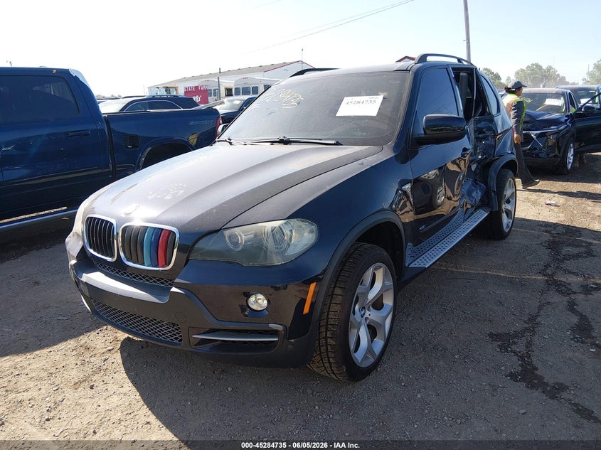 2008 BMW X5 VIN 5UXFE83508L166366 IAAI salvage auction — LEFT SIDE, Clear (Indiana), sold $475 on 2026-07-22 (photo 2)