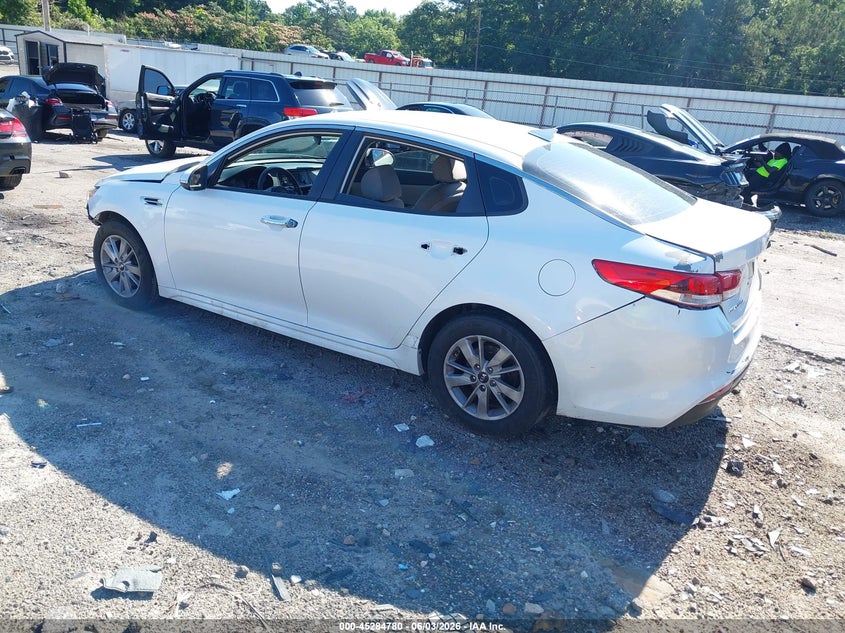 2016 Kia Optima VIN 5XXGT4L39GG053193 IAAI salvage auction — FRONT END, Salvage Title, sold $1,025 on 2026-07-08 (photo 3)