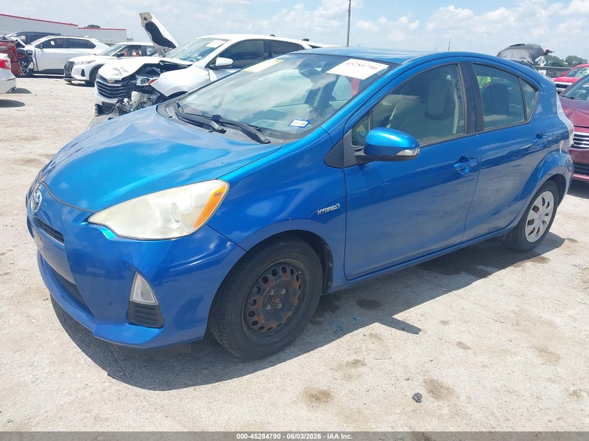 2013 Toyota Prius c VIN JTDKDTB38D1043913 IAAI salvage auction — ALL OVER, Salvage Title, sold $1,300 on 2026-07-21 (photo 2)