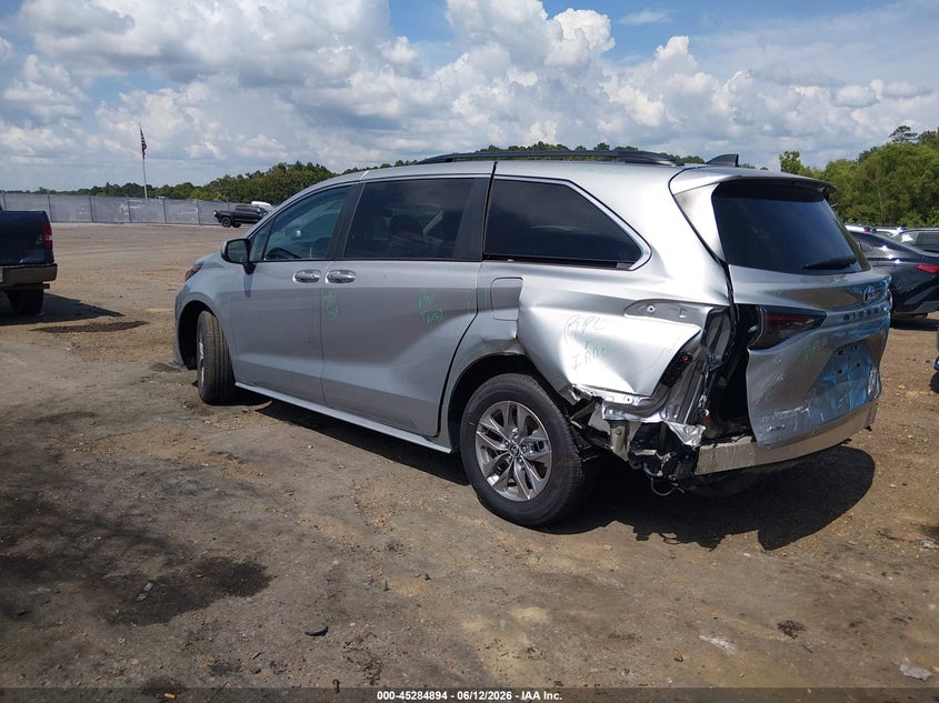 2025 Toyota Sienna VIN 5TDKRKEC6SS274140 IAAI salvage auction — SIDE, Salvage Title, sold $14,000 on 2026-07-25 (photo 3)