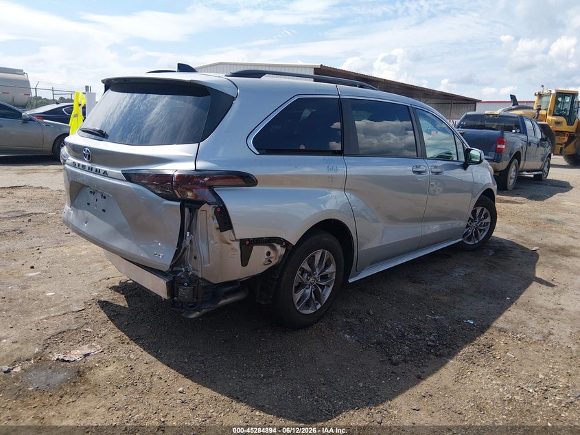 2025 Toyota Sienna VIN 5TDKRKEC6SS274140 IAAI salvage auction — SIDE, Salvage (Mississippi), sold $14,300 on 2026-07-29 (photo 4)