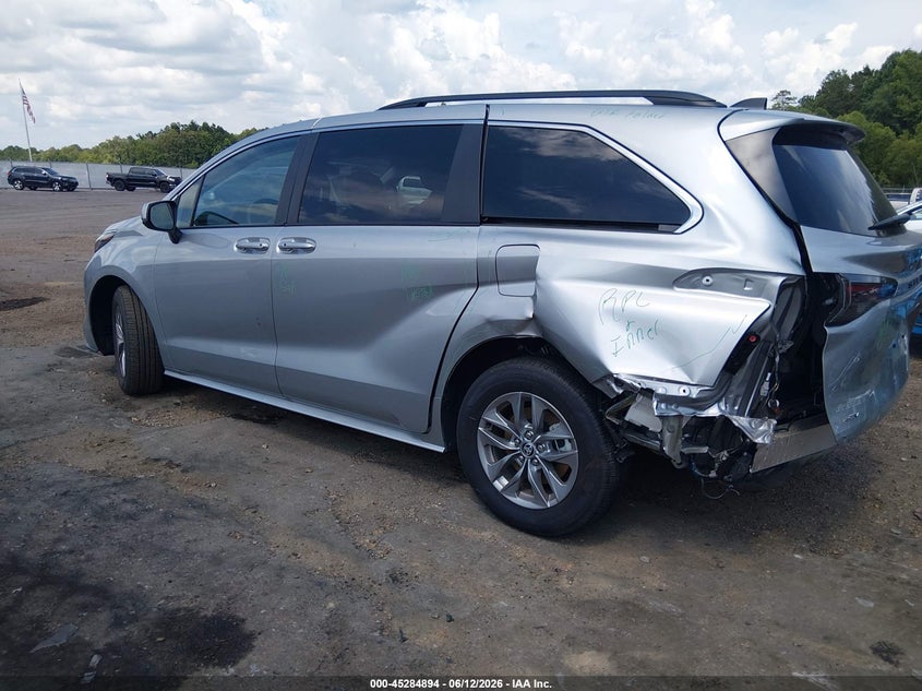 2025 Toyota Sienna VIN 5TDKRKEC6SS274140 IAAI salvage auction — SIDE, Salvage Title, sold $14,000 on 2026-07-25 (photo 6)