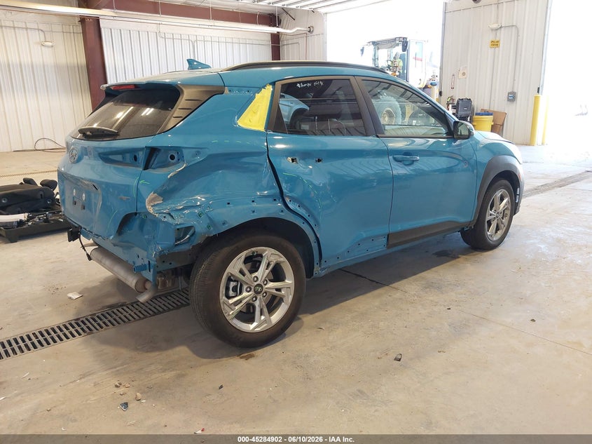 2022 Hyundai Kona VIN KM8K3CAB3NU914417 IAAI salvage auction — RIGHT REAR, Salvage (Utah), sold $5,650 on 2026-07-20 (photo 4)