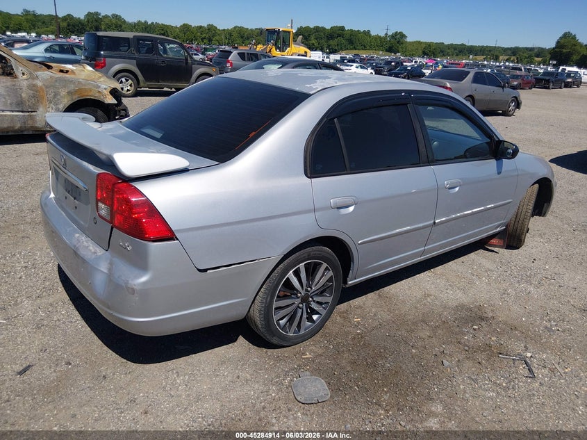 2003 Honda Civic VIN 2HGES155X3H549698 IAAI salvage auction — UNKNOWN, Salvage - Greater Than 75% (Maryland), sold $375 on 2026-07-27 (photo 4)