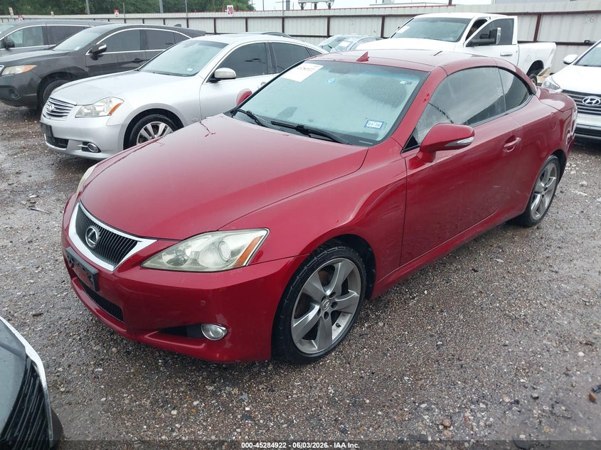 2010 Lexus Is 250c VIN JTHFF2C2XA2510216 IAAI salvage auction — NORMAL WEAR, Original (Texas), sold $3,125 on 2026-07-23 (photo 2)