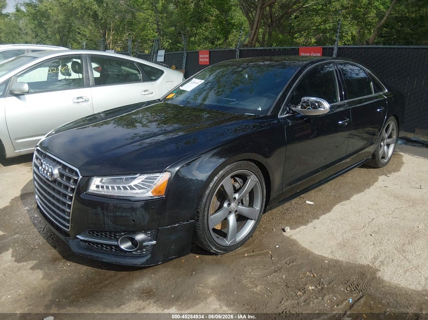 2016 Audi S8 VIN WAUJSAFD0GN009404 IAAI salvage auction — FRONT END, Salvage (Colorado), sold $12,600 on 2026-08-19 (photo 2)