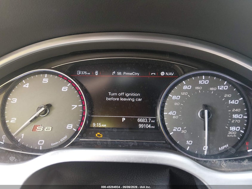 2016 Audi S8 VIN WAUJSAFD0GN009404 IAAI salvage auction — FRONT END, Salvage (Colorado), sold $12,600 on 2026-08-19 (photo 7)