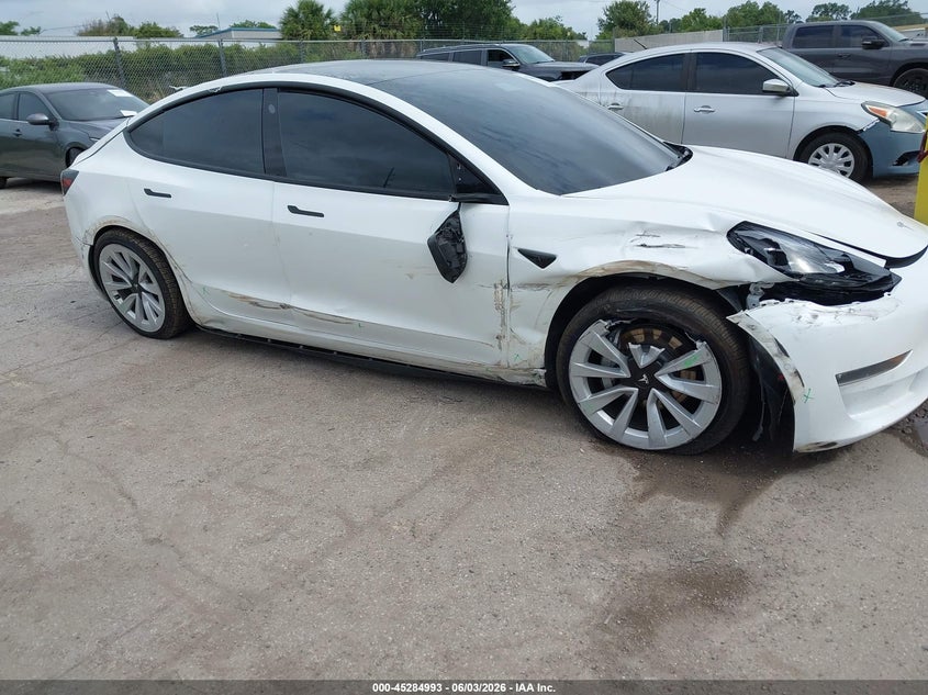 2022 Tesla Model 3 VIN 5YJ3E1EB7NF103763 IAAI salvage auction — ALL OVER, Salvage Title, sold $4,900 on 2026-07-09 (photo 6)