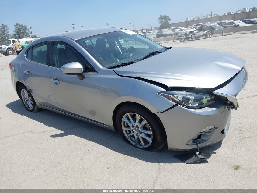 2016 Mazda 3 VIN 3MZBM1U77GM251371 IAAI salvage auction — FRONT END, Salvage Title, sold $600 on 2026-07-15 (photo 1)