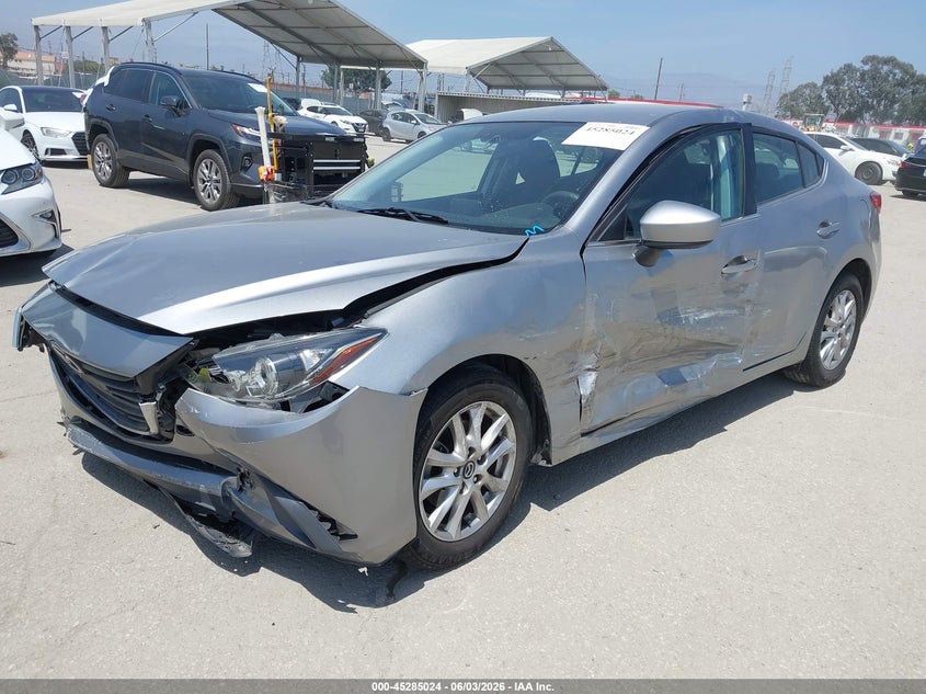 2016 Mazda 3 VIN 3MZBM1U77GM251371 IAAI salvage auction — FRONT END, Salvage Title, sold $600 on 2026-07-15 (photo 2)