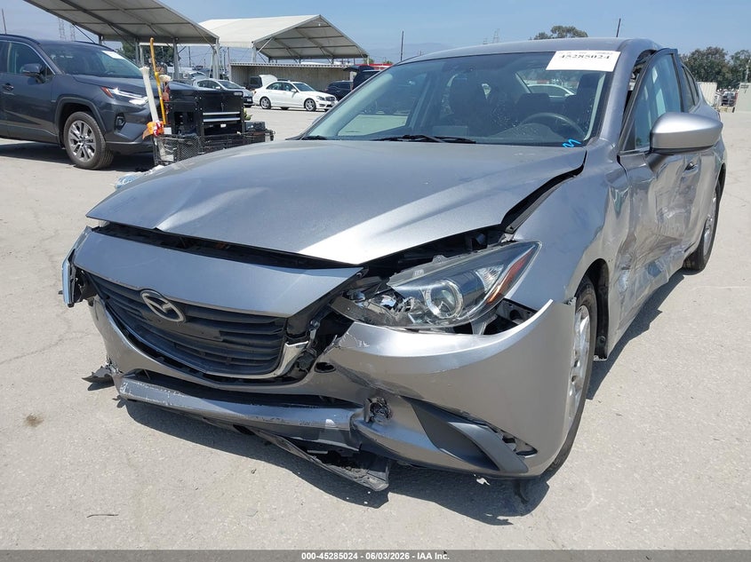 2016 Mazda 3 VIN 3MZBM1U77GM251371 IAAI salvage auction — FRONT END, Salvage Title, sold $600 on 2026-07-15 (photo 6)