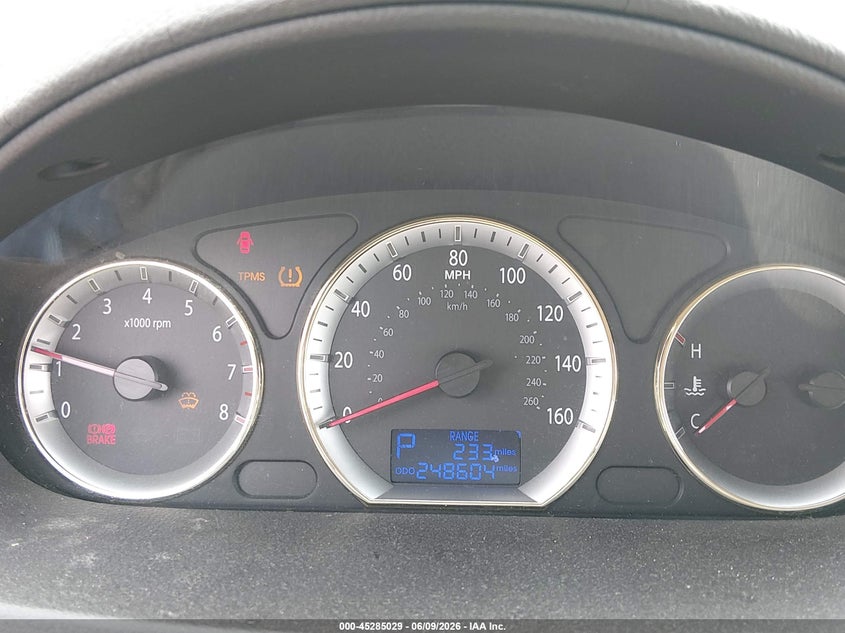 2009 Hyundai Sonata VIN 5NPET46C99H495286 IAAI salvage auction — FRONT END, Salvage (North Carolina), sold $475 on 2026-07-08 (photo 7)