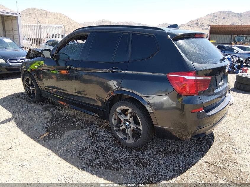 2013 BMW X3 VIN 5UXWX7C50DL978376 IAAI salvage auction — INTERIOR BURN, Salvage (Nevada), sold $25 on 2026-07-31 (photo 3)