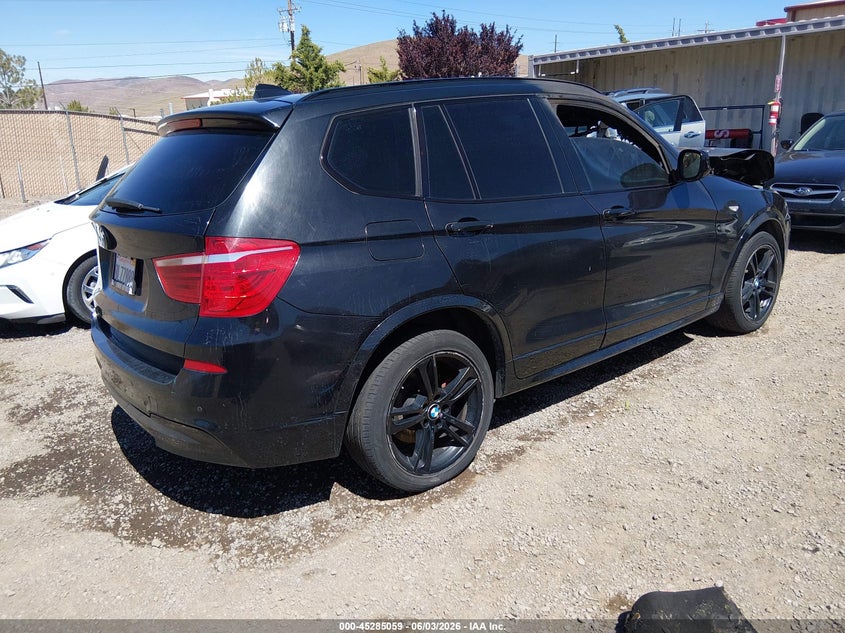 2013 BMW X3 VIN 5UXWX7C50DL978376 IAAI salvage auction — INTERIOR BURN, Salvage (Nevada), sold $25 on 2026-07-31 (photo 4)