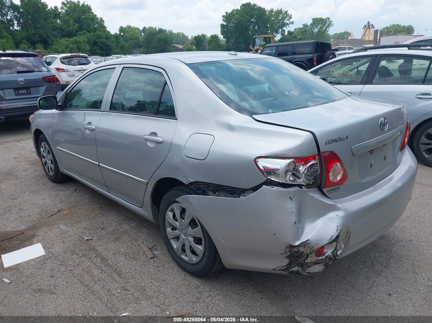 2010 Toyota Corolla VIN JTDBU4EE3A9119389 IAAI salvage auction — LEFT REAR, Salvage (Kansas), sold $1,850 on 2026-07-22 (photo 3)