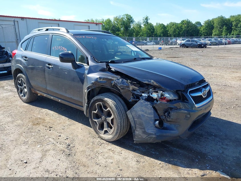 2014 Subaru Xv VIN JF2GPAVC0E8285814 IAAI salvage auction — RIGHT FRONT, Mv-907A (New York), sold $650 on 2026-07-28 (photo 1)