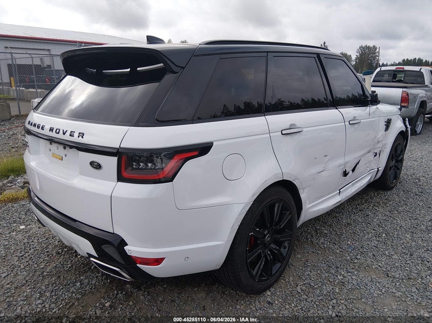 2020 Land rover Range rover sport VIN SALWS2RU6LA733358 IAAI salvage auction — FRONT END, Salvage Title, sold $11,100 on 2026-07-29 (photo 4)