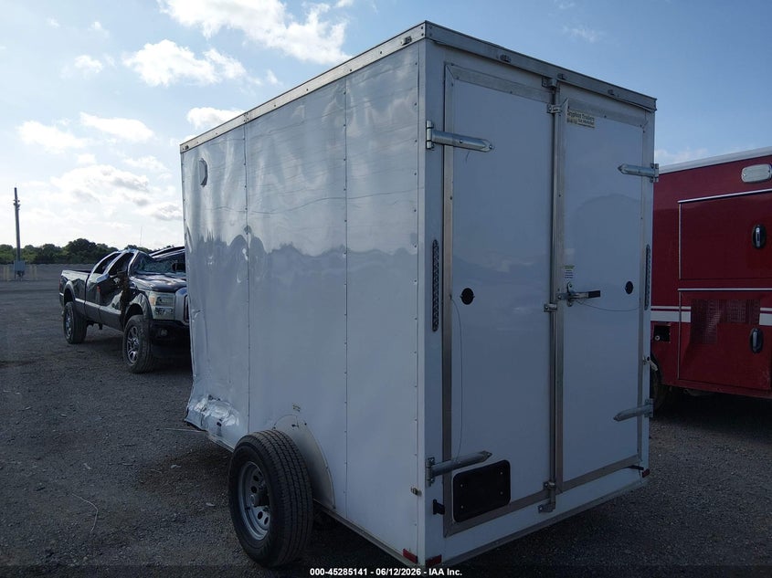 2023 Quality 10' cargo enclosed VIN 50ZBE1010PP044763 IAAI salvage auction — SIDE, Salvage (Texas), sold $600 on 2026-07-29 (photo 3)