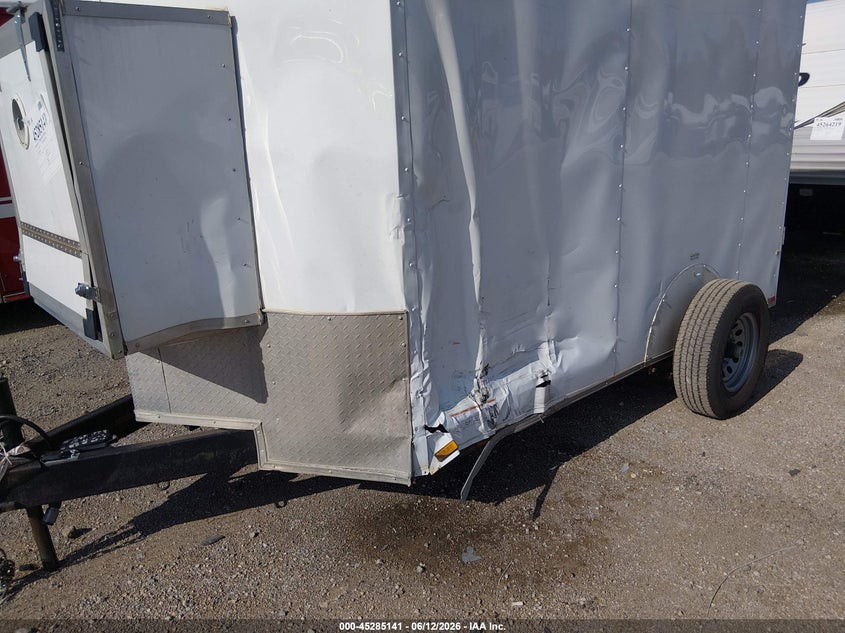 2023 Quality 10' cargo enclosed VIN 50ZBE1010PP044763 IAAI salvage auction — SIDE, Salvage (Texas), sold $600 on 2026-07-29 (photo 6)