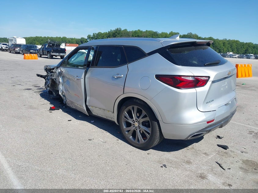 2021 Chevrolet Blazer VIN 3GNKBFRS8MS506787 IAAI salvage auction — FRONT END, Salvage (Indiana), sold $2,650 on 2026-08-22 (photo 3)