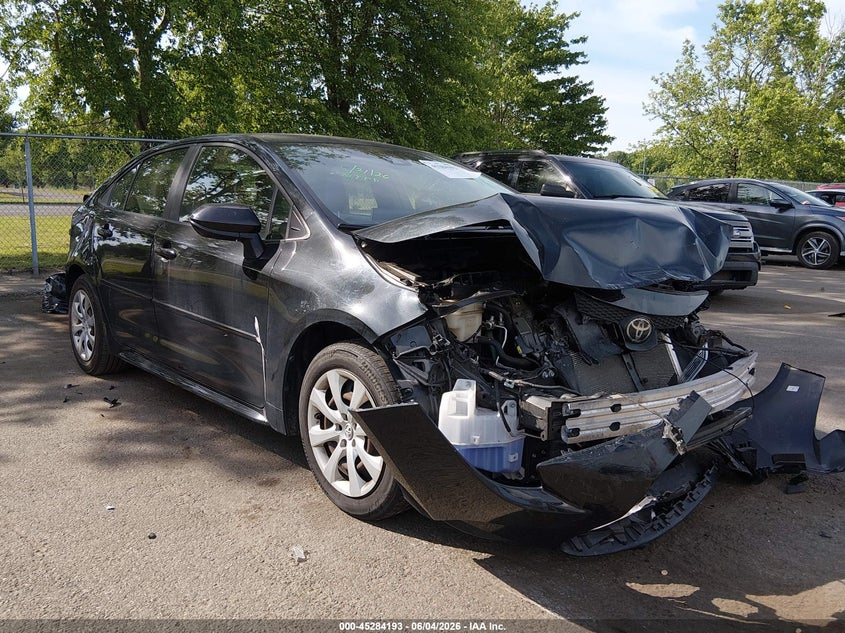 2020 Toyota Corolla VIN JTDEPRAE4LJ078117 IAAI salvage auction — FRONT & REAR, Salvage (New Jersey), sold $1,600 on 2026-07-27 (photo 1)