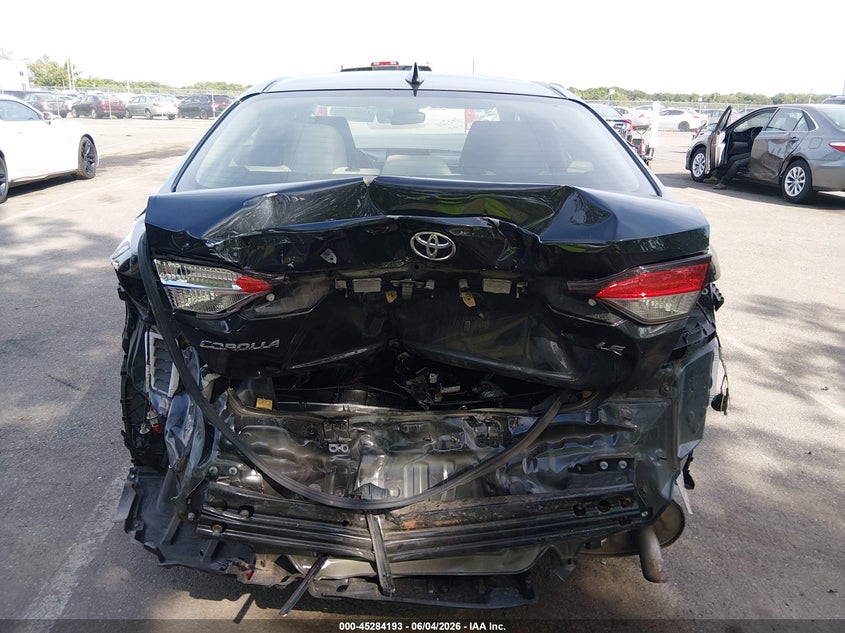 2020 Toyota Corolla VIN JTDEPRAE4LJ078117 IAAI salvage auction — FRONT & REAR, Salvage (New Jersey), sold $1,600 on 2026-07-27 (photo 6)