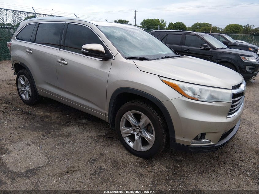 2016 Toyota Highlander VIN 5TDDKRFH4GS337677 IAAI salvage auction — RIGHT REAR, Salvage Title, sold $7,000 on 2026-07-10 (photo 1)