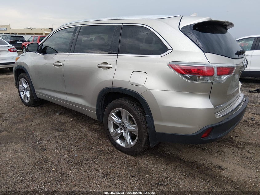 2016 Toyota Highlander VIN 5TDDKRFH4GS337677 IAAI salvage auction — RIGHT REAR, Salvage Title, sold $7,000 on 2026-07-10 (photo 3)
