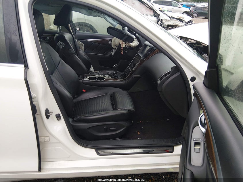 2014 Infiniti Q50 VIN JN1BV7AP3EM685774 IAAI salvage auction — FRONT END, Salvage Title, sold $200 on 2026-07-22 (photo 5)