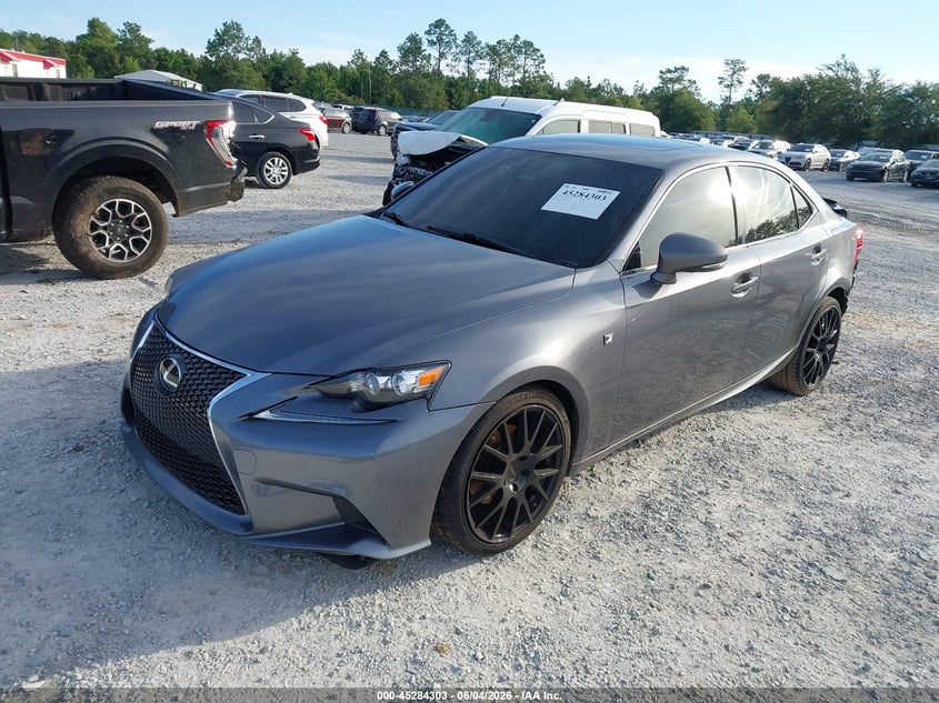 2015 Lexus Is VIN JTHBF1D20F5063263 IAAI salvage auction — REAR END, Salvage Title, sold $1,050 on 2026-07-16 (photo 2)