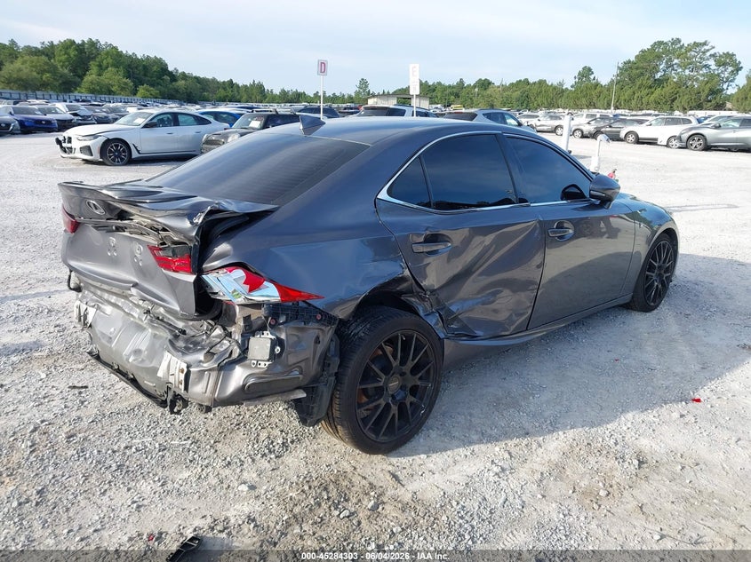 2015 Lexus Is VIN JTHBF1D20F5063263 IAAI salvage auction — REAR END, Salvage Title, sold $1,050 on 2026-07-16 (photo 4)