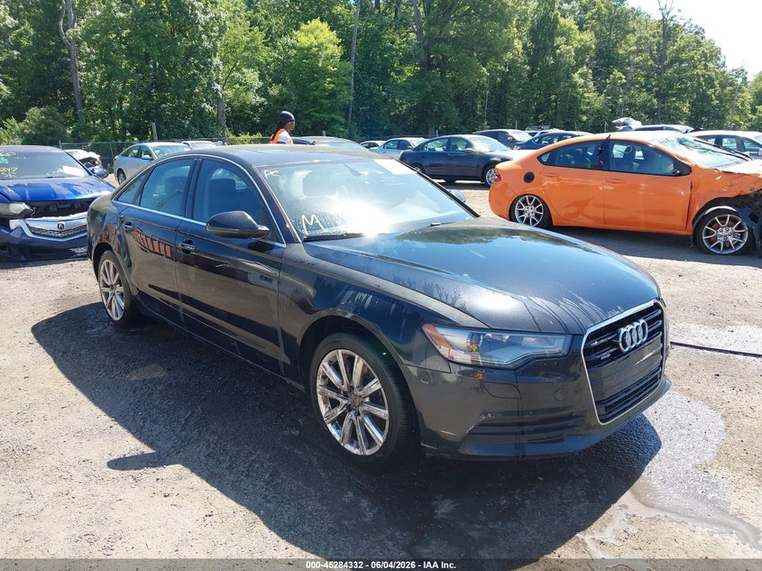 2014 Audi A6 VIN WAUGFAFC4EN164492 IAAI salvage auction — LEFT REAR, Salvage Title, sold $1,425 on 2026-07-15 (photo 1)