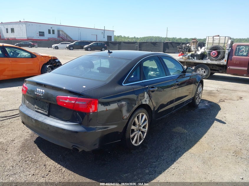 2014 Audi A6 VIN WAUGFAFC4EN164492 IAAI salvage auction — LEFT REAR, Salvage Title, sold $1,425 on 2026-07-15 (photo 4)