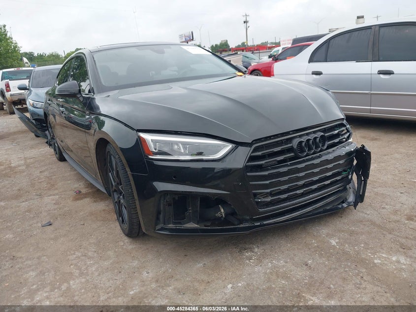 2019 Audi A5 VIN WAUENCF53KA098026 IAAI salvage auction — FRONT END, Salvage Title, sold $8,800 on 2026-07-22 (photo 1)