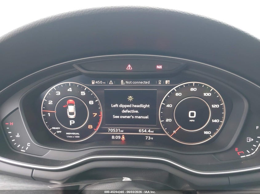 2019 Audi A5 VIN WAUENCF53KA098026 IAAI salvage auction — FRONT END, Salvage Title, sold $8,800 on 2026-07-22 (photo 7)