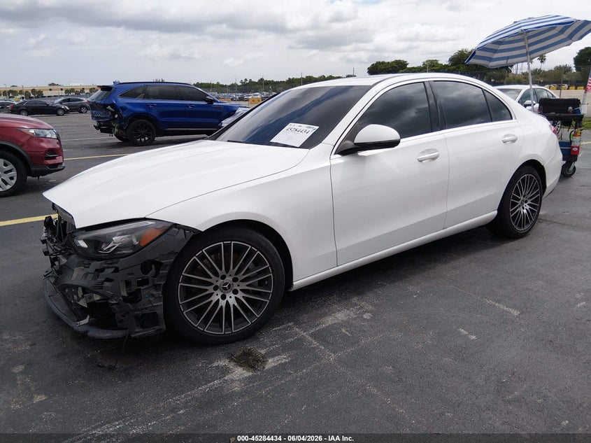 2022 Mercedes-benz C-klasse VIN W1KAF4GB2NR061022 IAAI salvage auction — SIDE, Salvage Title, sold $10,700 on 2026-08-02 (photo 2)