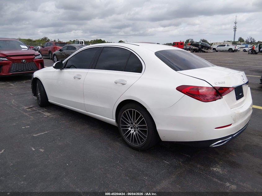 2022 Mercedes-benz C-klasse VIN W1KAF4GB2NR061022 IAAI salvage auction — SIDE, Salvage Title, sold $10,700 on 2026-08-02 (photo 3)