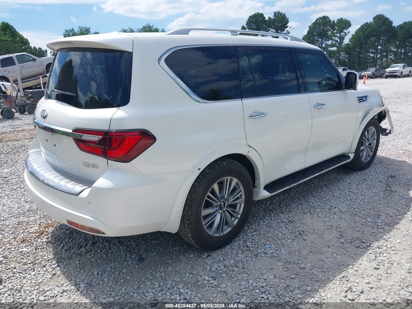 2021 Infiniti Qx80 VIN JN8AZ2AFXM9717665 IAAI salvage auction — RIGHT FRONT, Salvage (Alabama), sold $10,000 on 2026-07-06 (photo 4)