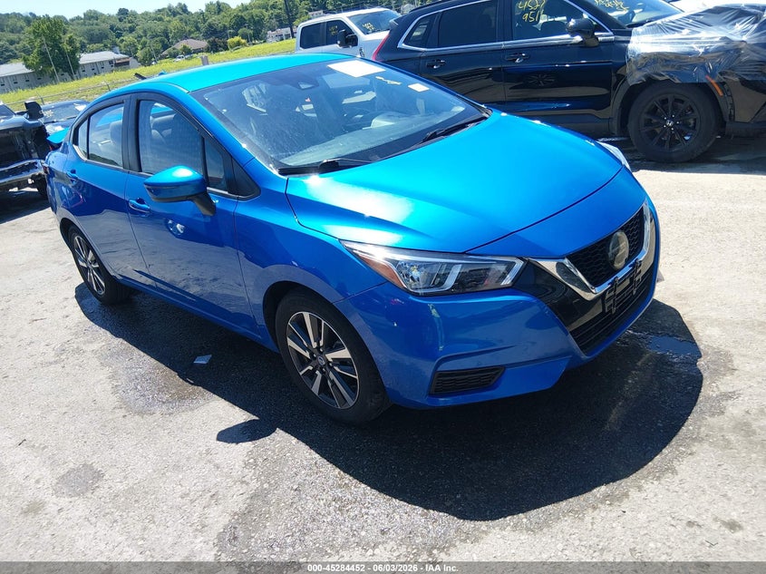 2021 Nissan Versa VIN 3N1CN8EV7ML860989 IAAI salvage auction — LEFT REAR, Salvage Title, sold $2,050 on 2026-07-18 (photo 1)