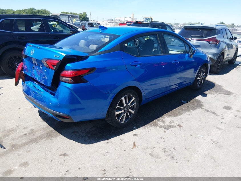 2021 Nissan Versa VIN 3N1CN8EV7ML860989 IAAI salvage auction — LEFT REAR, Salvage Title, sold $2,050 on 2026-07-18 (photo 4)