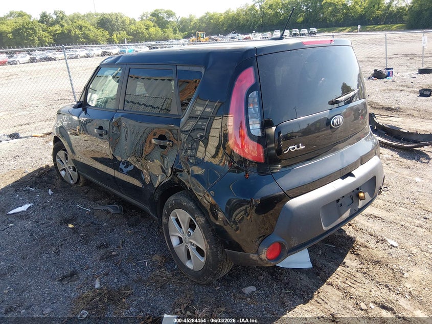 2016 Kia Soul VIN KNDJN2A2XG7854884 IAAI salvage auction — FRONT END, Salvage Title, sold $525 on 2026-07-23 (photo 3)