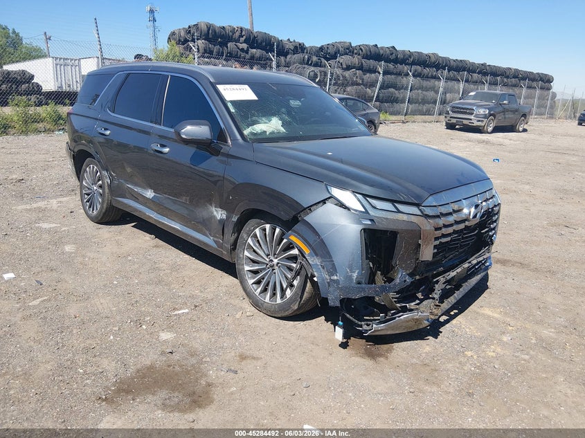 2024 Hyundai Palisade VIN KM8R74GE7RU750959 IAAI salvage auction — FRONT END, Salvage Title, sold $11,700 on 2026-07-24 (photo 1)