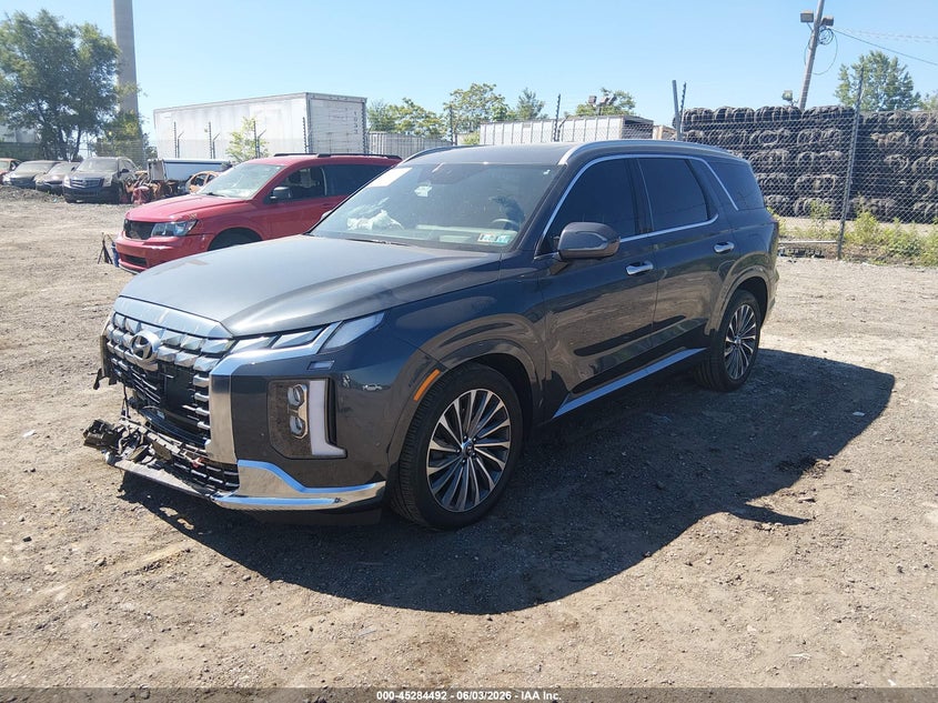 2024 Hyundai Palisade VIN KM8R74GE7RU750959 IAAI salvage auction — FRONT END, Salvage Title, sold $11,700 on 2026-07-24 (photo 2)