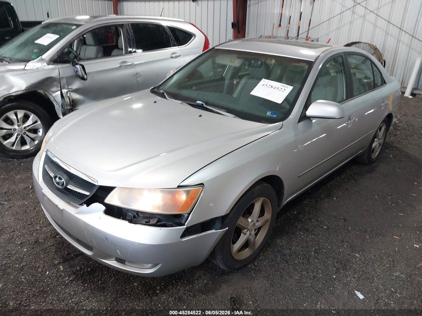 2008 Hyundai Sonata VIN 5NPEU46C28H305257 IAAI salvage auction — FRONT END, Clear (Virginia), sold $350 on 2026-07-09 (photo 2)