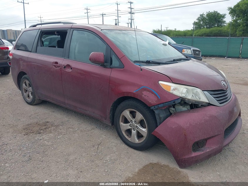 2014 Toyota Sienna VIN 5TDKK3DC7ES467333 IAAI salvage auction — WATER/FLOOD, Salvage Title, sold $1,150 on 2026-07-29 (photo 1)