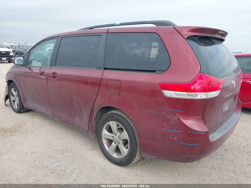 2014 Toyota Sienna VIN 5TDKK3DC7ES467333 IAAI salvage auction — WATER/FLOOD, Salvage Title, sold $1,150 on 2026-07-29 (photo 3)