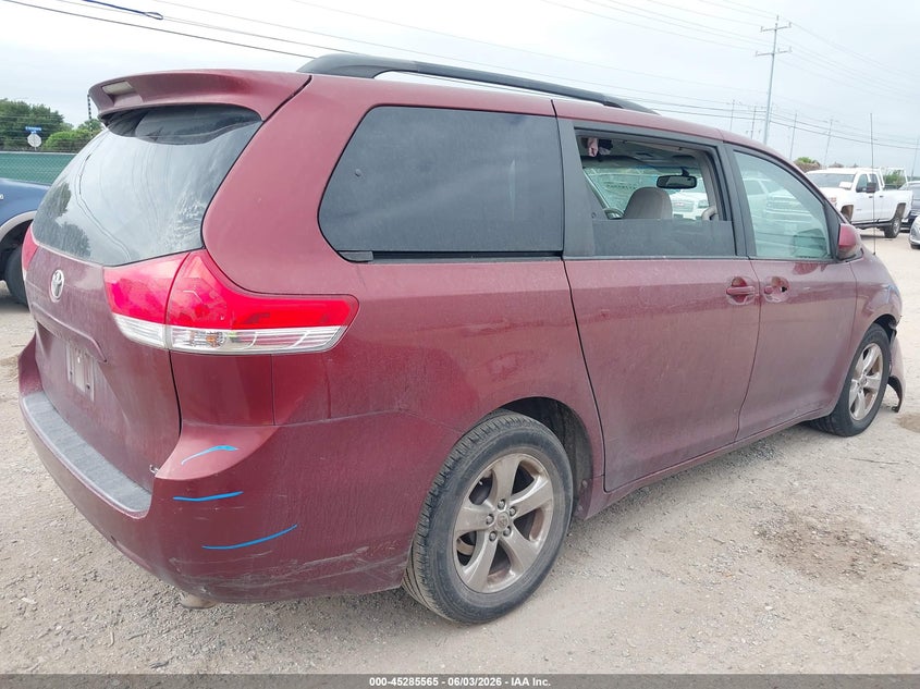 2014 Toyota Sienna VIN 5TDKK3DC7ES467333 IAAI salvage auction — WATER/FLOOD, Salvage Title, sold $1,150 on 2026-07-29 (photo 4)