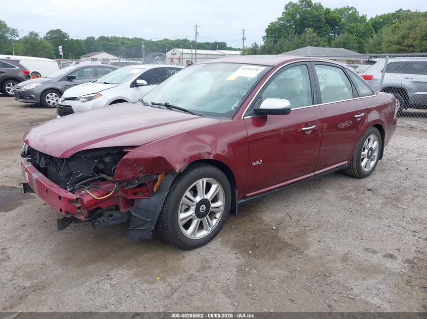 2008 Mercury Sable VIN 1MEHM42W78G602797 IAAI salvage auction — FRONT END, Clear (Indiana), sold $575 on 2026-07-18 (photo 2)