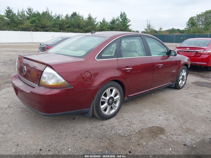 2008 Mercury Sable VIN 1MEHM42W78G602797 IAAI salvage auction — FRONT END, Clear (Indiana), sold $575 on 2026-07-18 (photo 4)